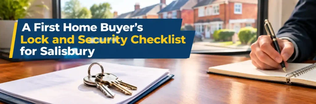 First home buyer’s lock and security checklist for a Salisbury property